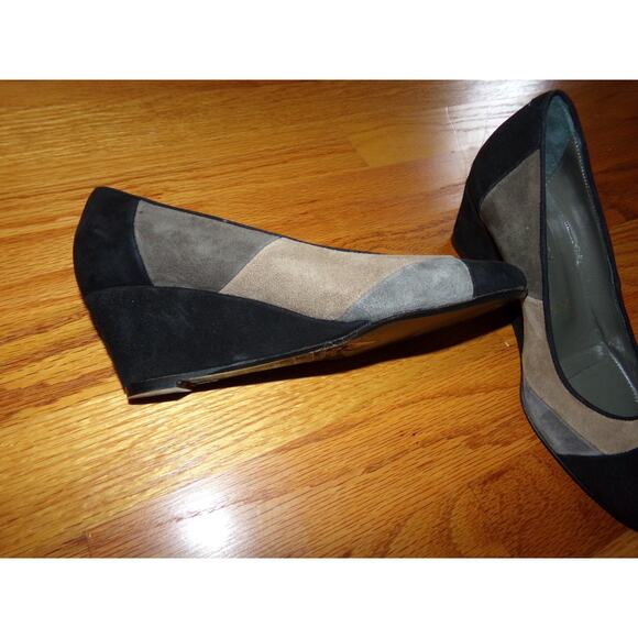 Brunomagli Made in Italy tri color suede‎ wedges size EUR 36 US 5.5 - Picture 3 of 6